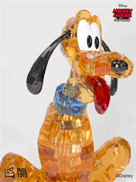 Estátua de Cristal Pluto Mickey Mouse Friends 13cm 35 Peças Outlet