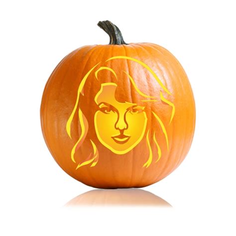 Taylor Swift Pumpkin Carving Stencil - Ultimate Pumpkin stencils