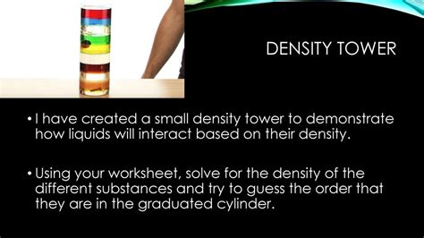 Density Tower Worksheet - 6 Layer Density Tower / - Fenbury10photo