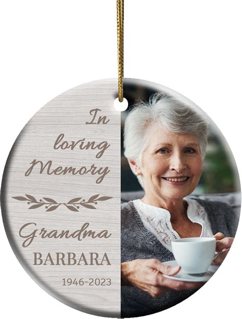 Memorial Christmas Ornament Personalized With Photo In