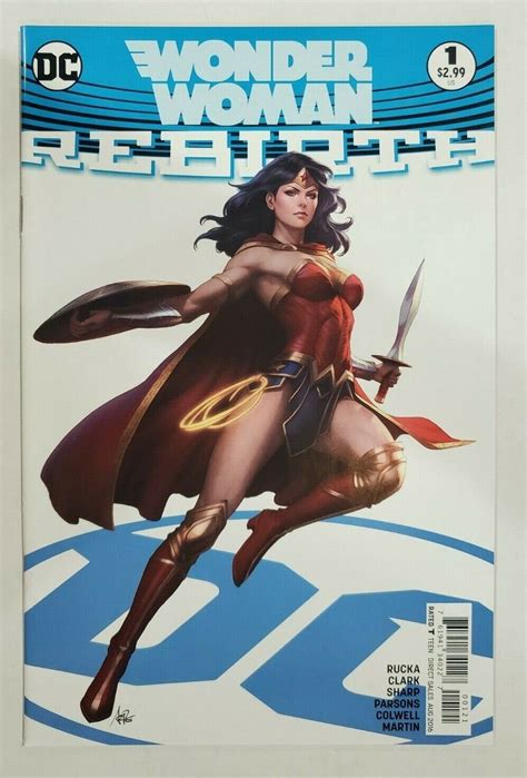 Wonder Woman Rebirth 1 Stanley Artgerm Lau Variant Dc Comics 2016