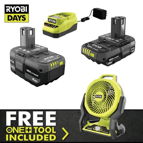 Reviews For Ryobi One 18v Lithium Ion 40 Ah Battery 20 Ah Battery And Charger Kit With Free