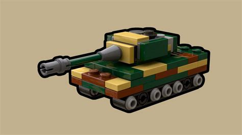 Lego Tiger Ii Tank Moc Youtube