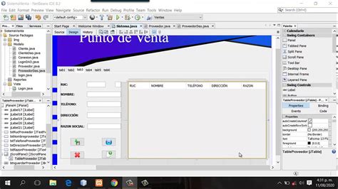 Sistema De Venta En Java Y Mysql Listar Proveedor Youtube