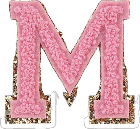 Preppy Pink Varsity Letter M Sticker For Sale By Ktp100