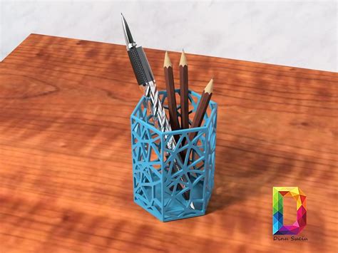 Pen Pencil Holder 3d Model 3d Printable Cgtrader