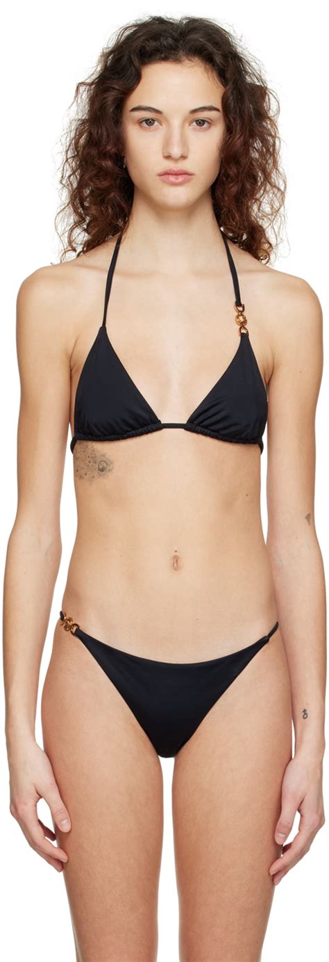 Black Medusa Bikini Top By Versace Underwear On Sale