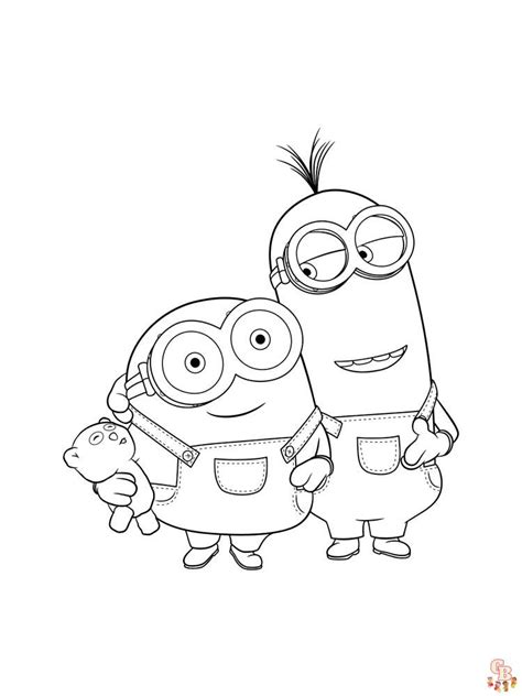 Kevin Minion Coloring Pages