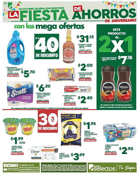 40 descuento en Mega Ofertas de Súper Selectos 30 Octubre TuOfertaSV