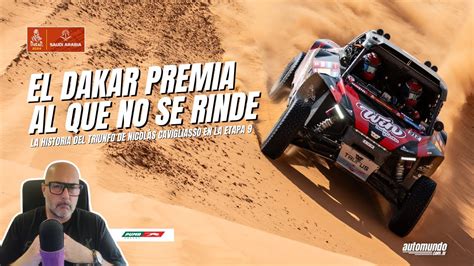 Dakar 2024 Nicolás Cavigliasso no se rindió y tuvo su premio YouTube