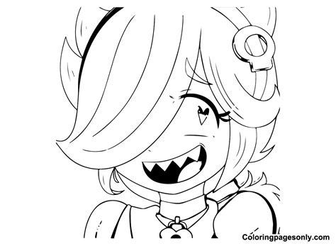 Cute Colette Brawl Stars Coloring Pages Colette Brawl Stars Coloring