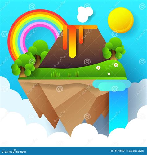 Volcano Stage Infographic Extinct Dormant And Active Volcano Vector