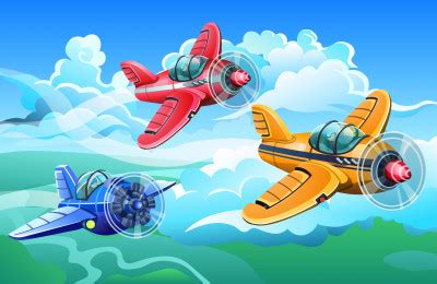 Three Colorful Aircrafts jigsaw puzzle in Aviation puzzles on TheJigsawPuzzles.com