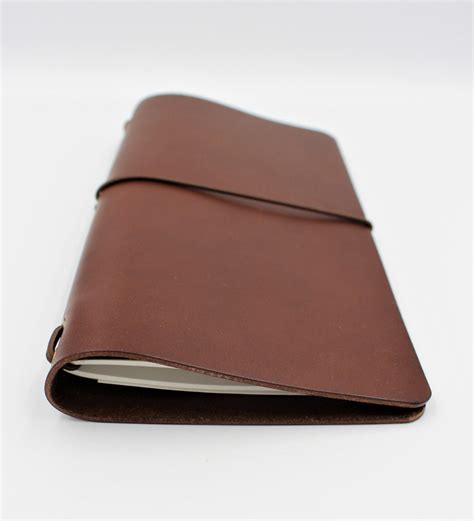 Italian Leather Midori Travellers Notebook Cover In A Rich Etsy UK