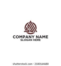 Logo Letter Scn Triangle Design Abstract Stock Vector (Royalty Free ...