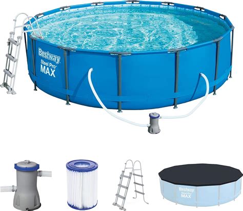 Bestway Steel Pro Max X Cm Stabiler Frame Pool Rund Im Komplett