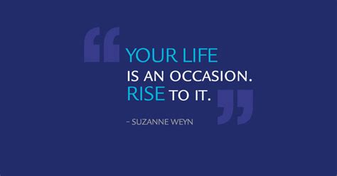 MM031 YOUR LIFE Is An Occasion RISE To It Quote Only FB