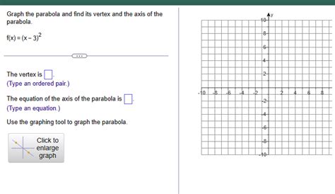 Solved Graph the parabola and find its vertex and the axis | Chegg.com