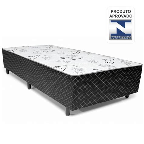 Cama Box Conjugado Casal Espuma E Estrutura Ortop Dica X X