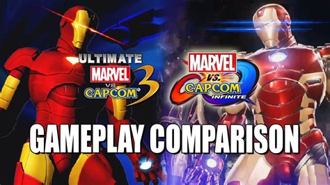 Full Gameplay Comparison And Breakdown Marvel Vs Capcom Infinite X Umvc3