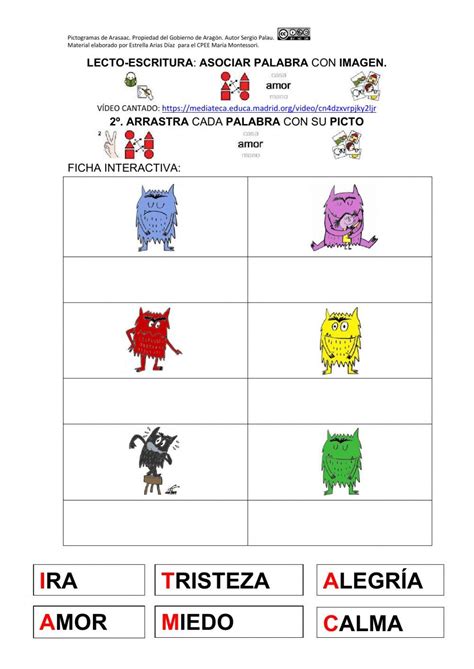 El Monstruo De Colores 2 Worksheet Live Worksheets