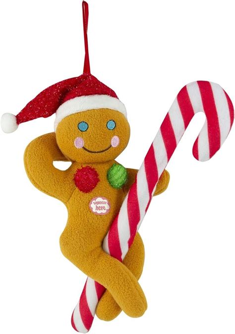 Naughty Gingerbread Pole Dancer Ornament Sexy Talking Hanging Christmas