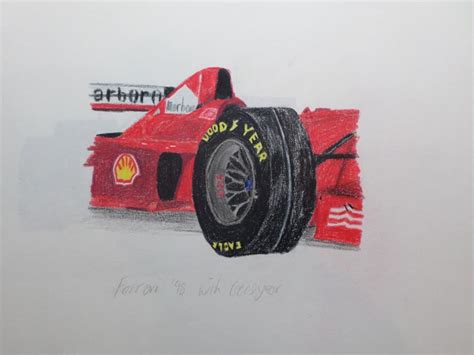 F1 DRAWINGS FROM THE 90 S By Artist Sophie Lawson