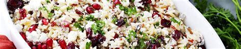 Orzo Pasta Salad With Cranberry Pomegranate Vinaigrette