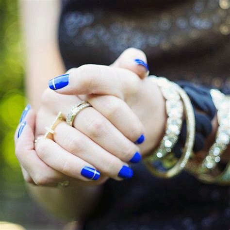 Krista On Instagram My Nails Are Feeling Nautical U As Azules