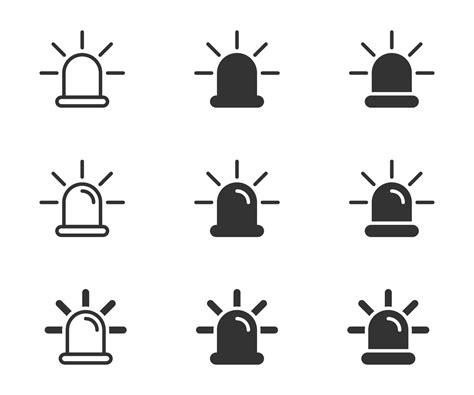 Siren icon set. Alarm icon. Vector illustration. 42063288 Vector Art at ...