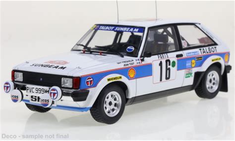 Coche Miniatura Talbot Sunbeam 1 24 IXO Lotus No 16 Rallye WM Rally