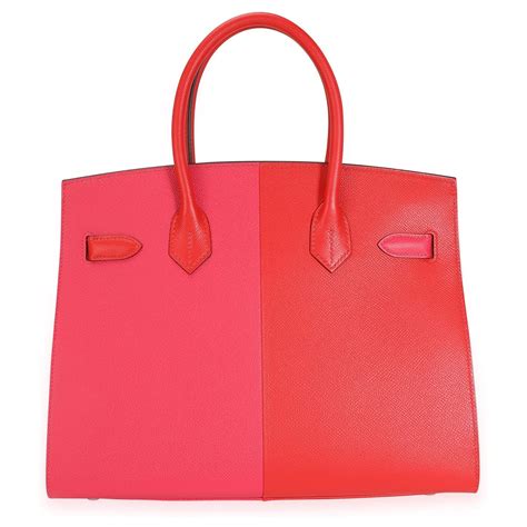 Herm S Hermes Nib Rouge De Coeur Rose Extreme Epsom Sellier Birkin