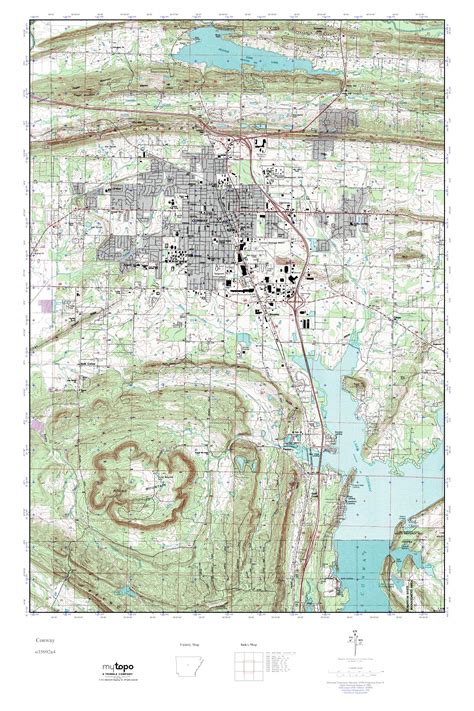 Mytopo Conway Arkansas Usgs Quad Topo Map