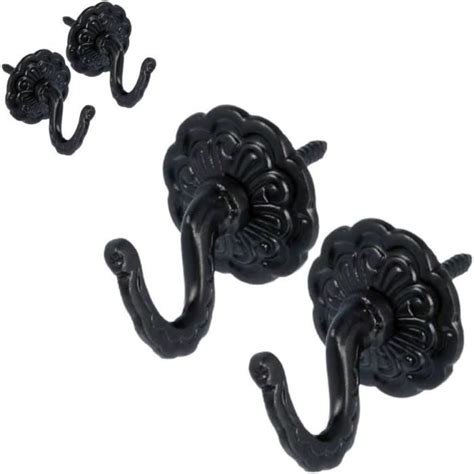 Lot De Crochets Pour Embrasses De Rideaux Noirs Design Moderne Et