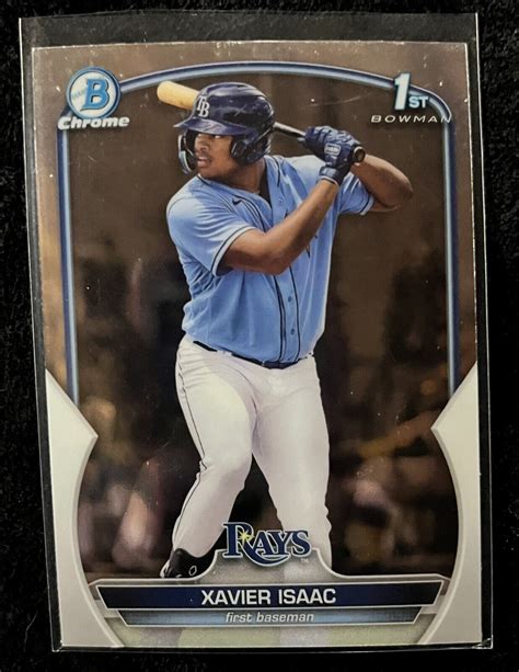 2023 Bowman Chrome Xavier Isaac 1st BCP 145 Tampa Bay Rays ROOKIE EBay