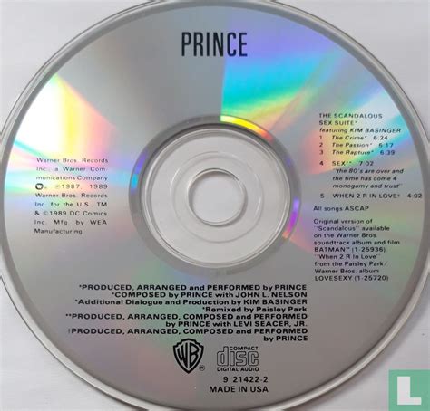 The Scandalous Sex Suite CDS 9 21422 2 1989 Nelson Prince Rogers LastDodo