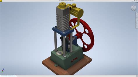 Autodesk Inventor Maqueta De Un Motor De Vac O Llamado Vm Youtube