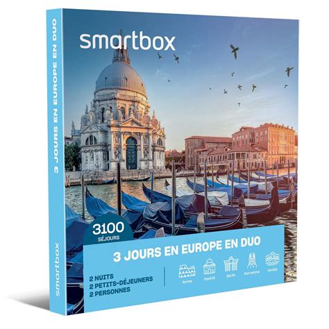 Smartbox Jours En Europe En Duo Coffret Cadeau S Jour Pas Cher