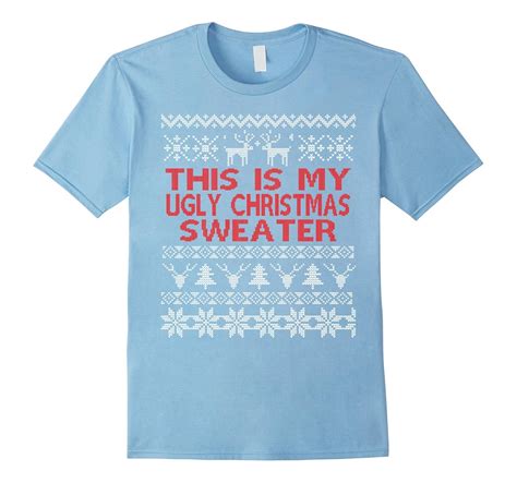 This Is My Ugly Christmas Sweater Funny Holiday T Shirt Art Artvinatee