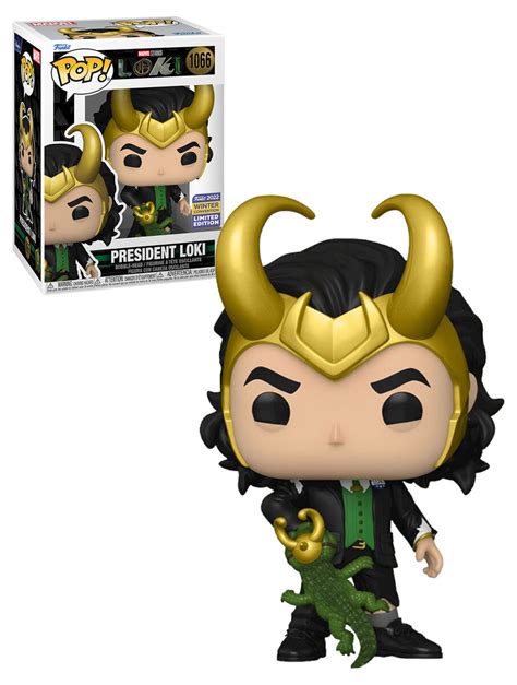 Funko Pop Marvel Loki 1066 President Loki Bitten 2022 Comic Con