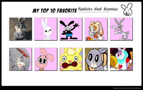 My Top 10 Favorite Rabbits And Bunnies By Ravanger Squid On