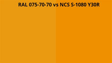 Ral 075 70 70 Vs Ncs S 1080 Y30r Ral Colour Chart Uk