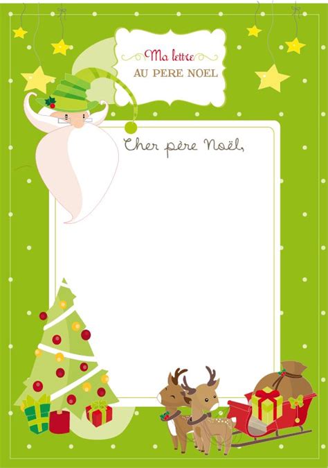 Idée De Lettre Au Pere Noel