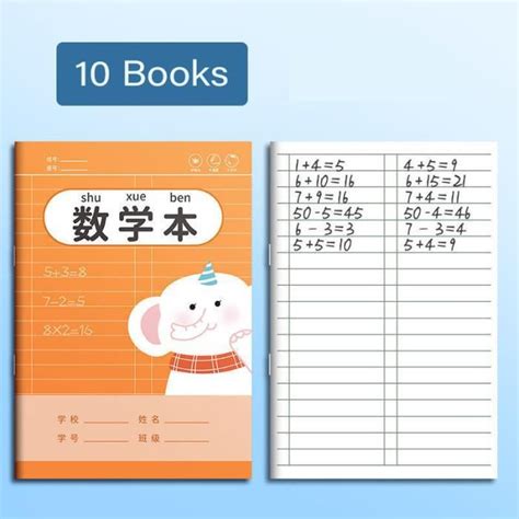 10 Livres D Livre Exercices De Vocabulaire Tian Zige Pinyin Pour