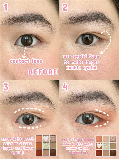 Simple Korean Peachy Eye Makeup Anti Gagal 👀 Galeri Diposting Oleh