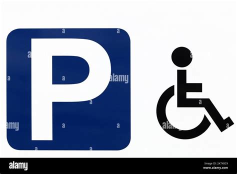 Parking Sign Isolated On Cut Out Stock Images And Pictures Alamy