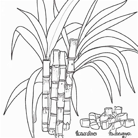 40 Desenhos de Cana de Açúcar para Imprimir e Colorir Pintar