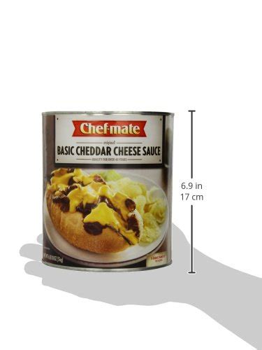 Chef Mate Basic Cheddar Cheese Sauce Canned Food For Mac And Cheese 6 Lb 10 Oz 10 Can Bulk