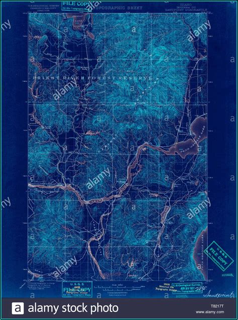 Topo Map Sandpoint Idaho - map : Resume Examples #MW9pxb49AJ