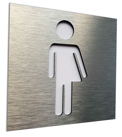 Buy Bsydesign Aluminium Gender Neutral Bathroom Sign Whichever